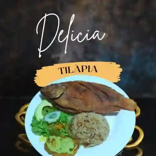 Tilapia con Arroz con Coco