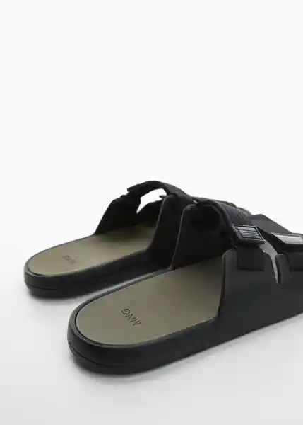 Chanclas Biorubne Negro Talla 39 Hombre Mango