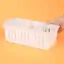 Canasta Organizador Con Divisores Blanco M Miniso