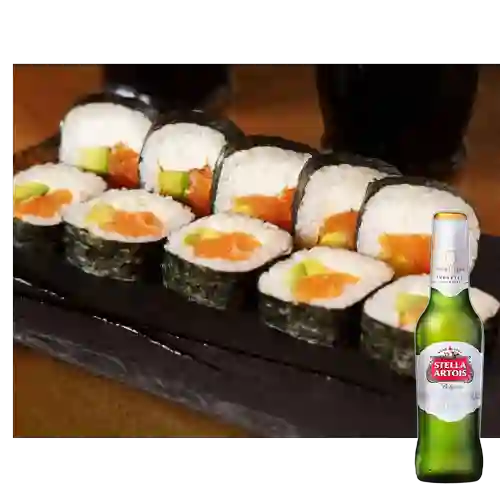 Combo Philladelphia Roll + Stella Artois Bot. 330ml