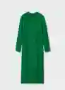 Vestido Canaly Verde Talla 24 Mujer Mango