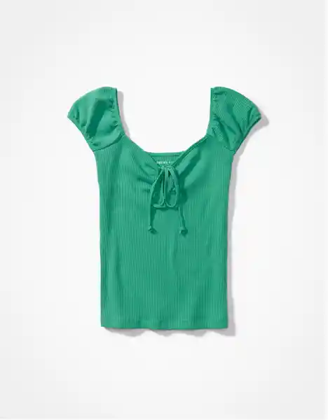 Camiseta Mujer Verde Talla SMALL 400385348481 American Eagle