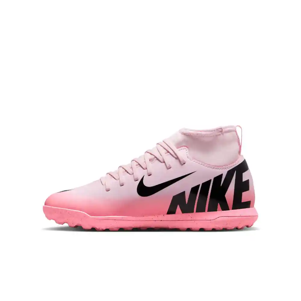 Nike Zapatos Superfly 9 Club Tf Niño Rosado Talla 5.5Y