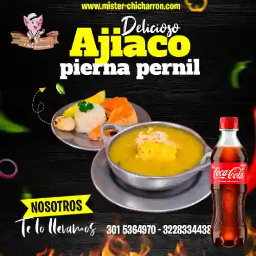 Combo Ajiaco Pierna Pernil +Cocacola Orig 400ml