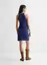 Vestido Cabo Azul Talla 18 Mango Teen Girl Mango