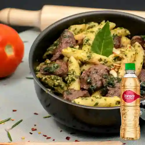 Pasta Pesto c/Proteína a Elegir +Brisa Manzana 280ml