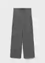 Pantalón Fiocco Gris Talla S Mujer Mango