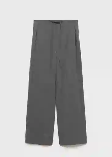 Pantalón Fiocco Gris Talla S Mujer Mango