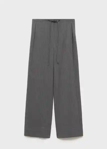 Pantalón Fiocco Gris Talla S Mujer Mango