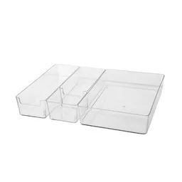 Miniso Set de Organizadores de Plástico Transparente