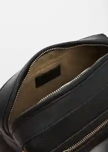 Bolso Toiletxs Negro Talla 99 Hombre Mango