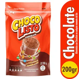 Chocolisto Mezcla en Polvo para Preparar Bebida de Chocolate en Empaque Resellable