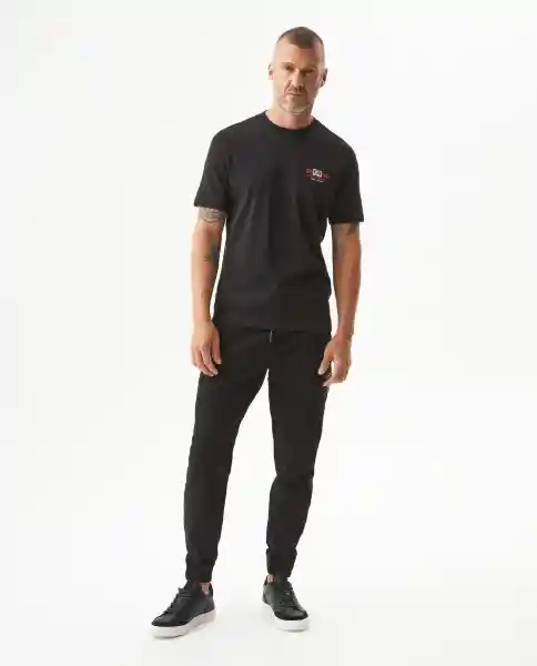 Camiseta Small Graphic Masculino Negro Sombrio Talla M Chevignon