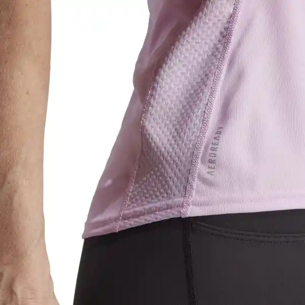 Adidas Camiseta Own The Run Tee Para Mujer Morado Talla XS