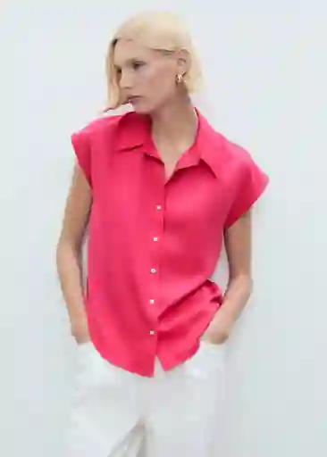 Camisa Lim Fresa Talla S Mujer Mango