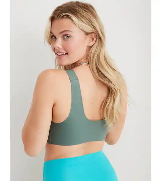 Brasier Bralette Aerie Mujer Verde T.Medium American Eagle