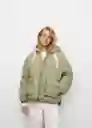 Abrigo Anorak Hood Khaki Talla 22 Teen Niñas Mango