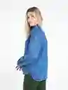 Chaqueta Oun Mujer Azul Índigo Oscuro Talla L Naf Naf