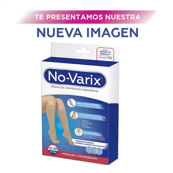 No-Varix Calcetín para Compresión Colors Diamante Pequeño Talla L