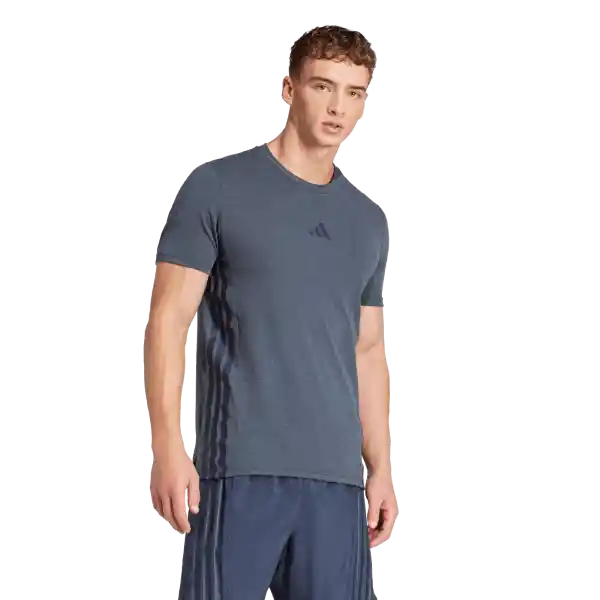 Adidas Camiseta D4T 3S Tee Entrenamiento de Hombre Azul T XL