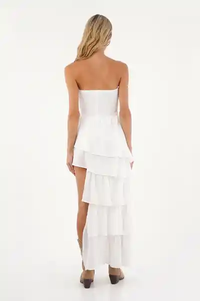 Vestido Largo Brooke Blanco Talla 02 M