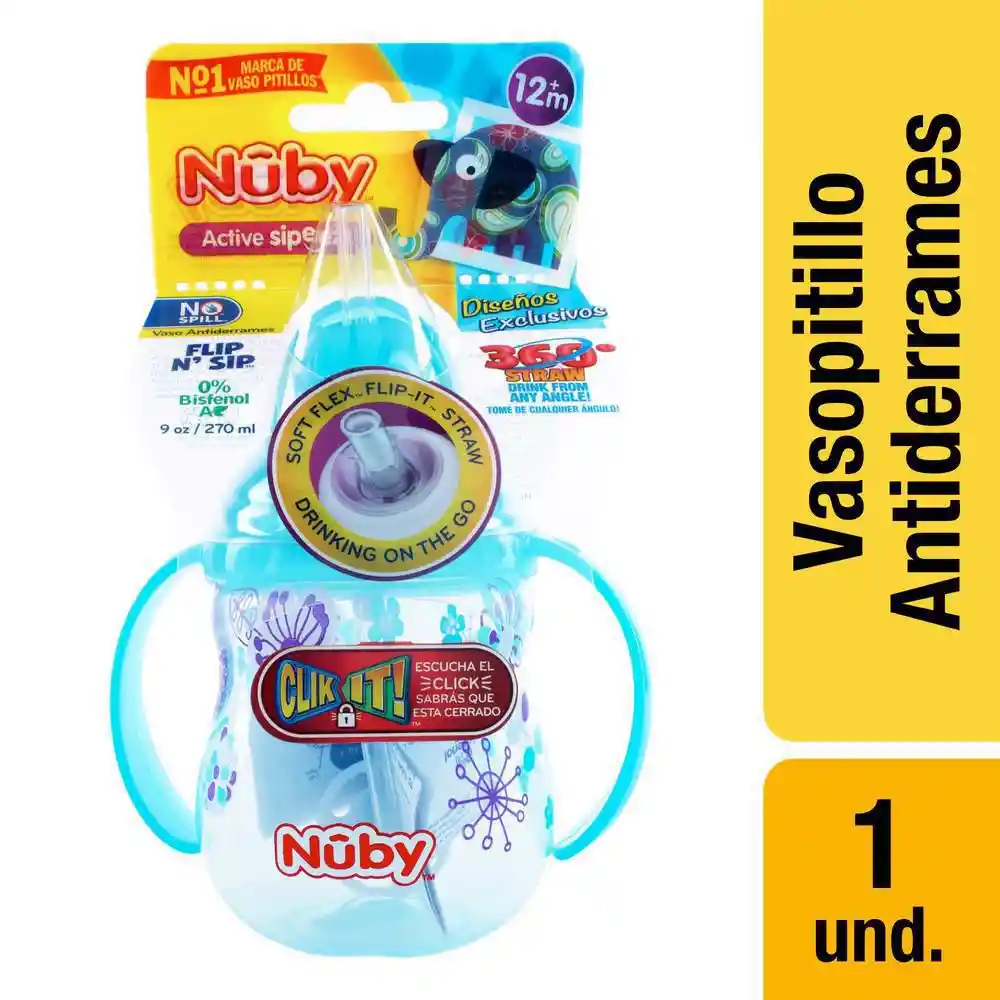 Nuby Vasopitillo Click It 360° 270 mL