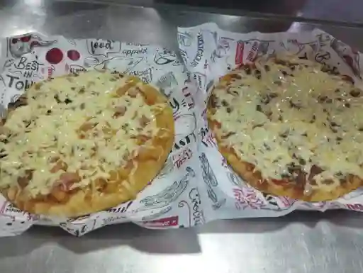 Pizza Personal Redonda Hawaiana