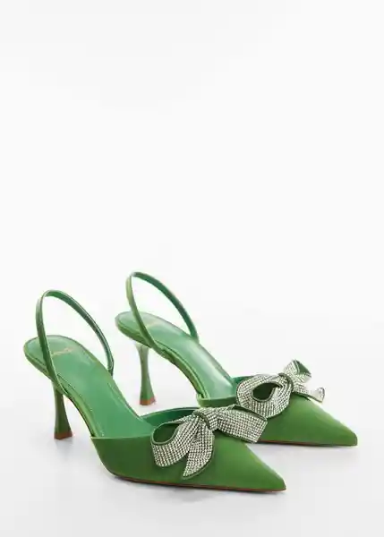 Zapatos Iris-A Verde Talla 41 Mujer Mango