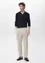 Camiseta Polo Taurus Navy Talla L Hombre Mango