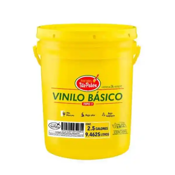Tito Pabón Vinilo Básico Tipo 1 Blanco