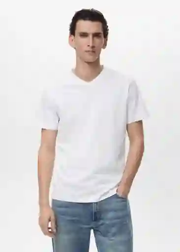 Camiseta Chelsea Blanco Talla L Hombre Mango
