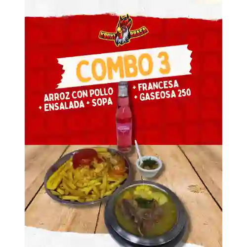 Combo 3 Arroz con Pollo