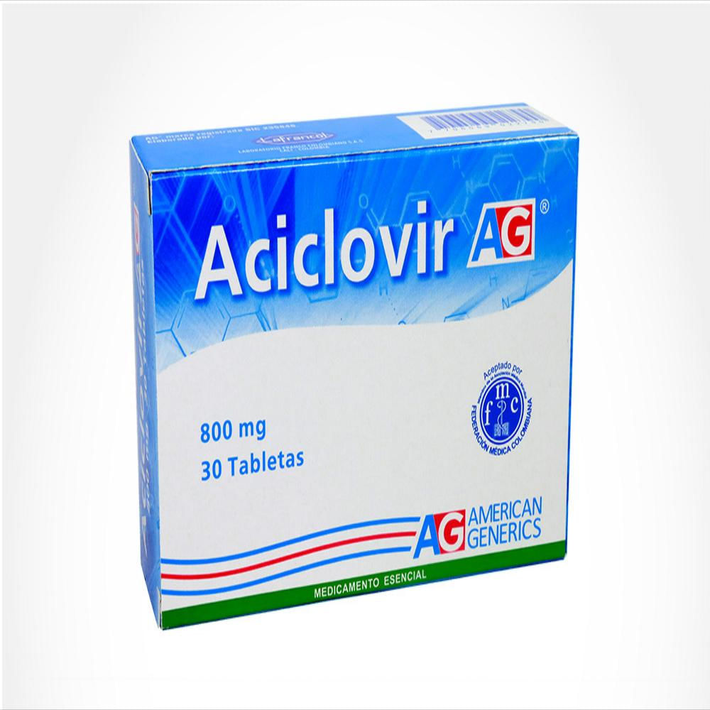 Aciclovir Capsulas 800 Mg