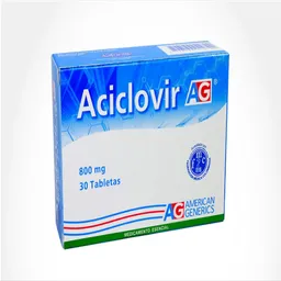 Aciclovir American Generics Tabletas 800Mg
