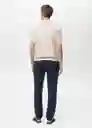 Camiseta Tricot Paule Marfil Talla M Hombre Mango