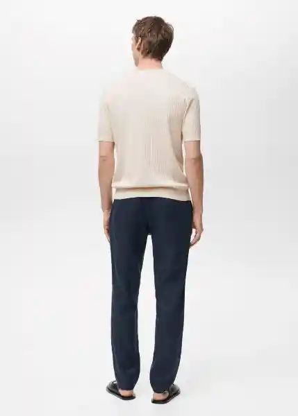 Camiseta Tricot Paule Marfil Talla M Hombre Mango