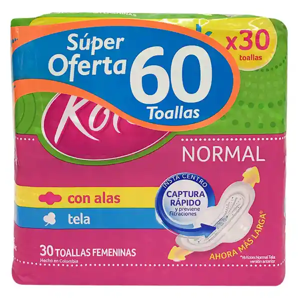 Kotex Toalla Higiénica Normal