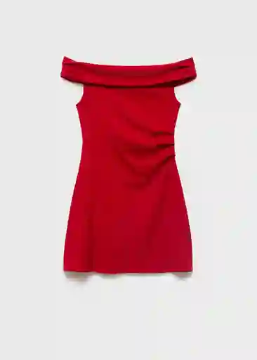 Vestido Cocoa Rojo Talla M Mujer Mango