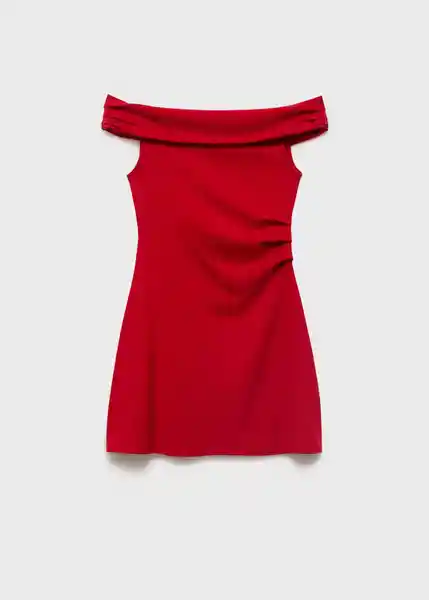Vestido Cocoa Rojo Talla M Mujer Mango