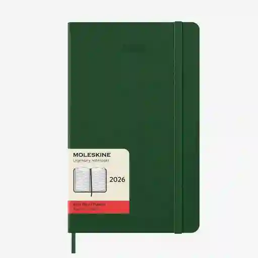Moleskine Agenda Diaria Verde Grande Hc 2026