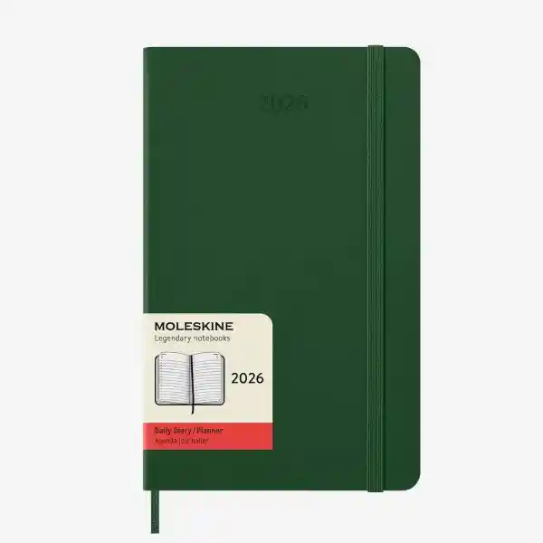 Moleskine Agenda Diaria Verde Grande Hc 2026