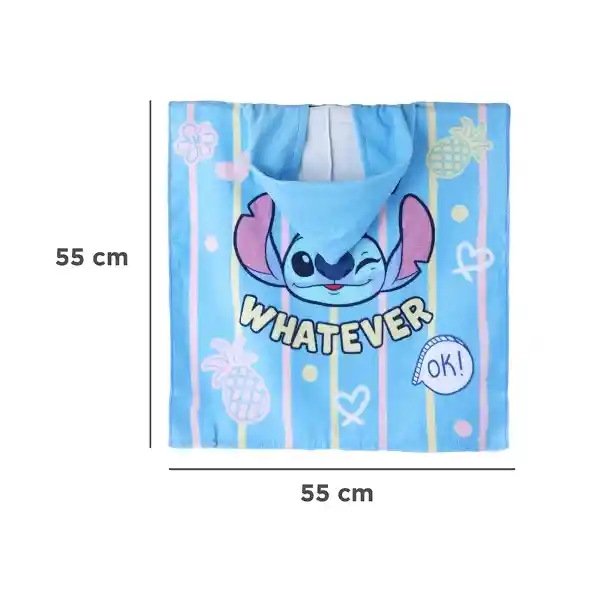 Toalla Infantil Con Capucha Para Baño Serie Disney Stitch Miniso