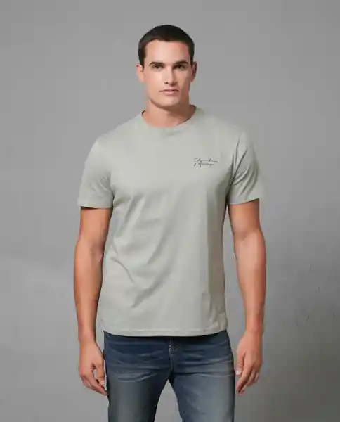 Camiseta Hombre Verde Talla XL 102G015 Rifle
