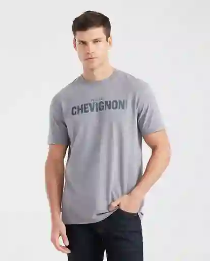 Camiseta C57 Graphic Masculino Gris Ahumado Oscuro L Chevignon