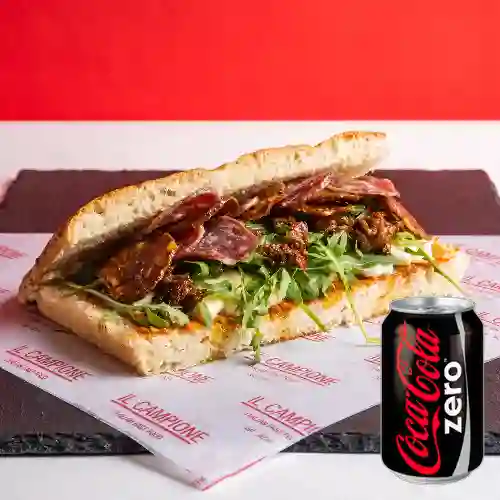 Combo Panini Palermo + Coca-Cola Zero 235 ml