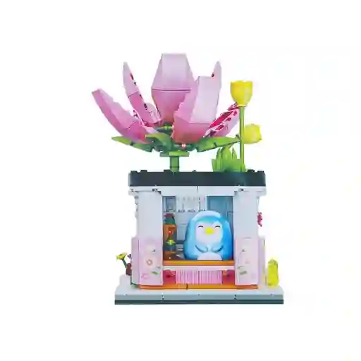 Set de Construcción Flor Paisaje Urbano Lotus Mini Family Miniso