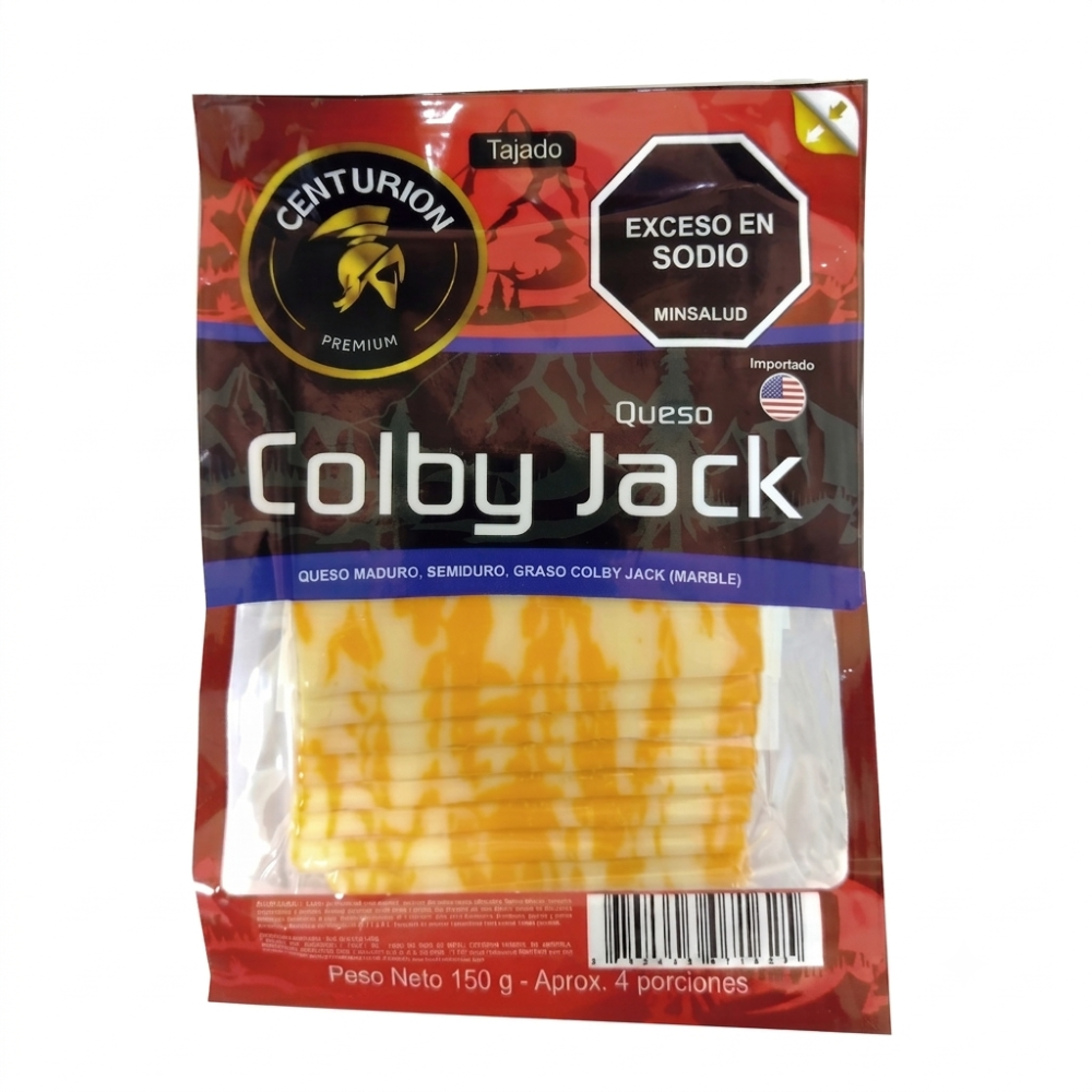 Queso Centurion Colby Jack Tajado (150 gr)