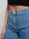 Jean Mujer Azul Índigo Medio Talla 10 493E006 Naf Naf