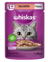 Whiskas Alimento Húmedo Para Gato Adulto Salmón 85 g