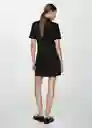 Vestido Rom Negro Talla XL Mujer Mango